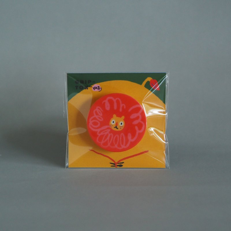 Lion Griptok - 手机座/防尘塞 - 塑料 红色