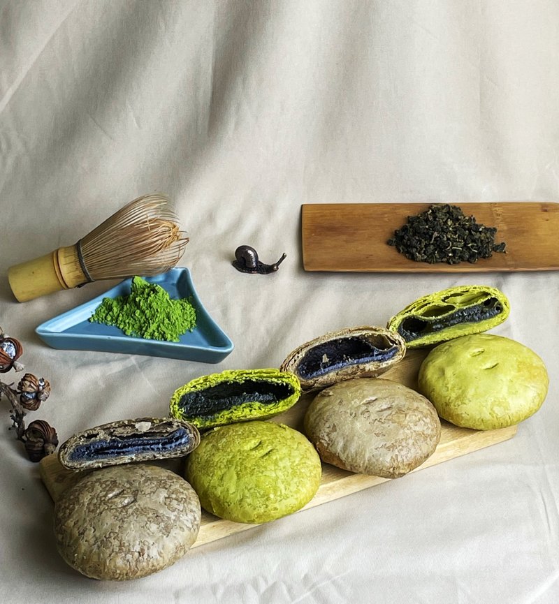 厚烧茶酥饼(4口味8入综合)/(单1口味6入) - 零食/点心 - 新鲜食材 