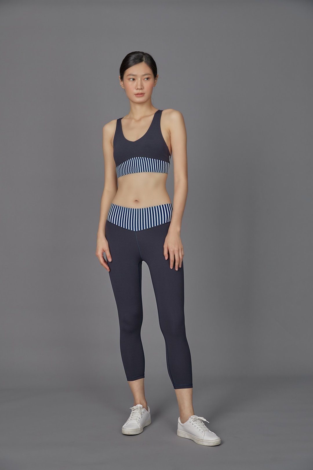 Emily half-striped bra - Size S - 女装运动内衣 - 尼龙 