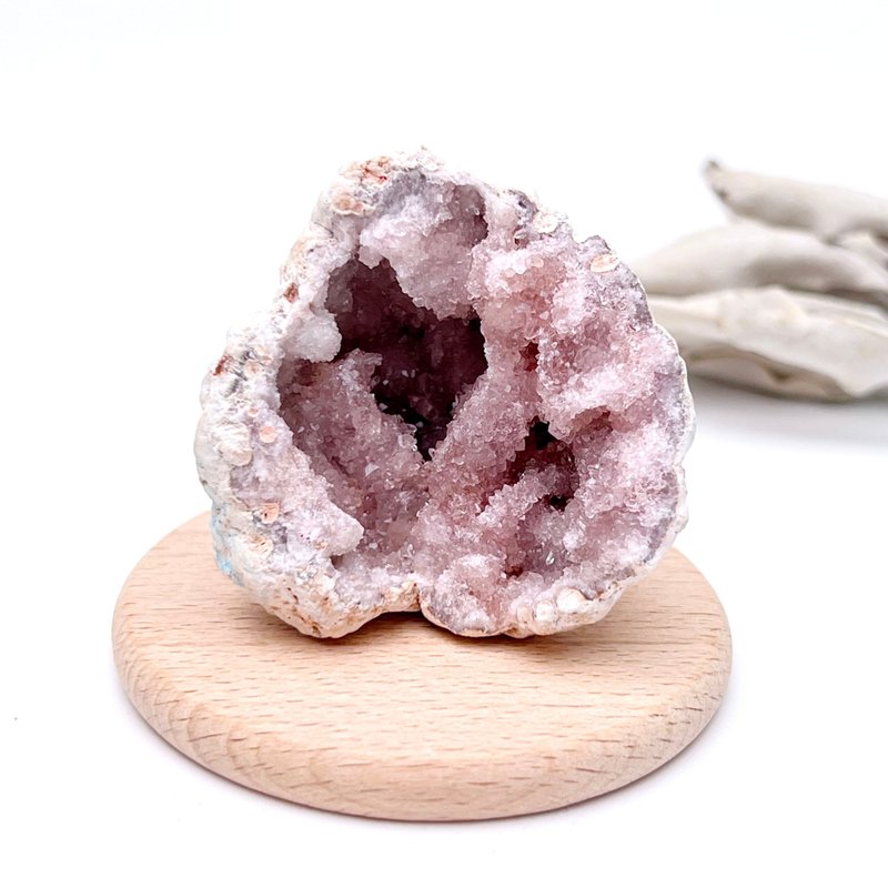 春日。矿石 人缘 疗愈 有矿缺 l 阿根廷粉晶洞  粉红紫水晶  l - 摆饰 - 水晶 粉红色