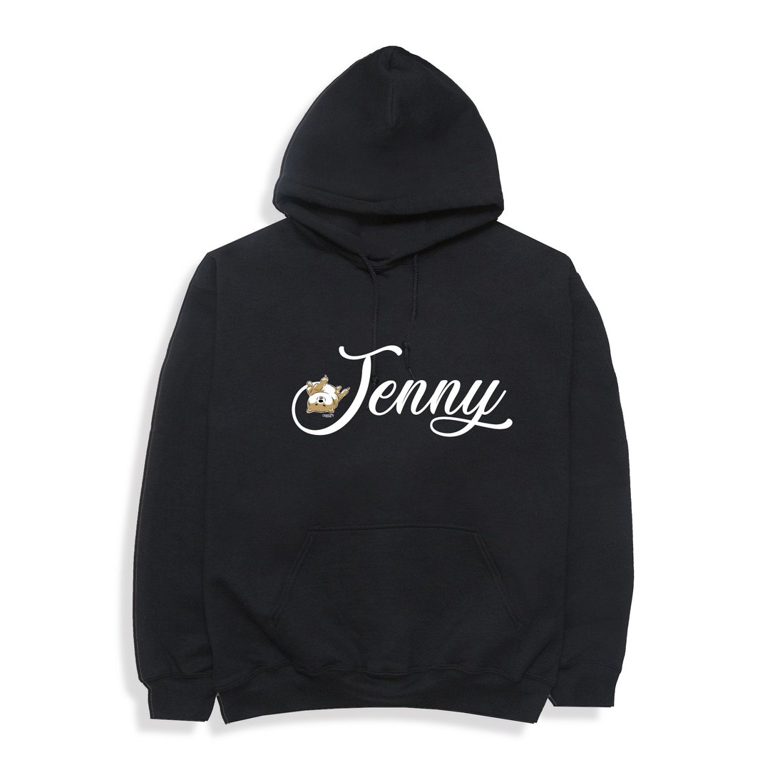 Shiba Inu Hoodie 小饭团 柴犬帽T 生日礼物帽T 圣诞礼物 定制化 - 中性连帽卫衣/T 恤 - 棉 黑色