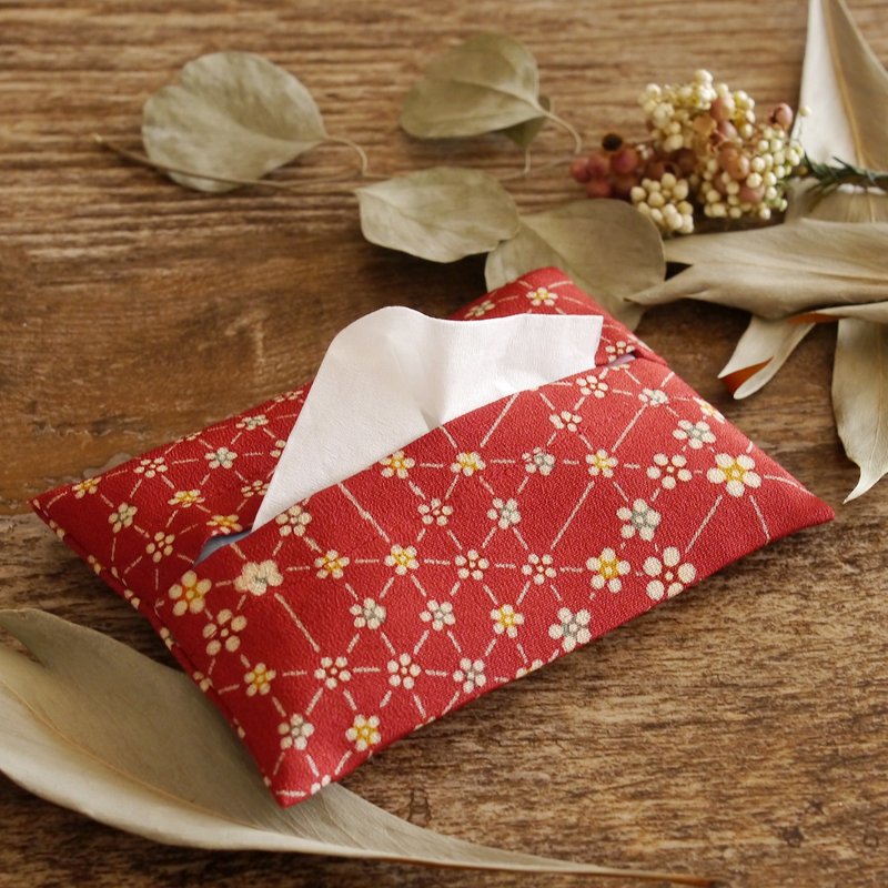 和服面纸套 梅纹 - 其他 - 棉．麻 红色