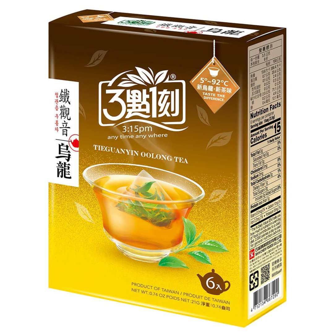 【3点1刻】铁观音乌龙茶 6入/盒 - 茶 - 其他材质 橘色