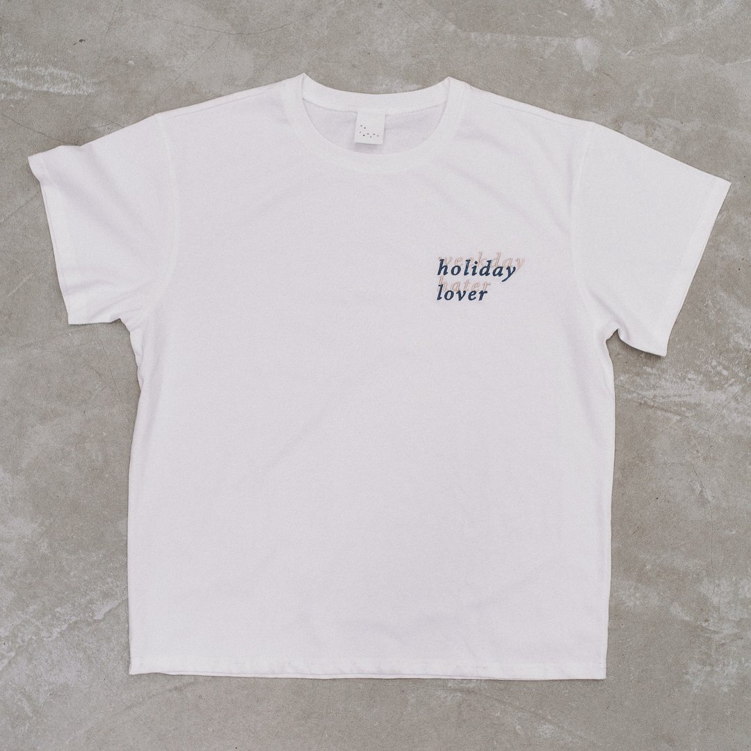 holiday love 短袖t-shirt - 女装 T 恤 - 棉．麻 