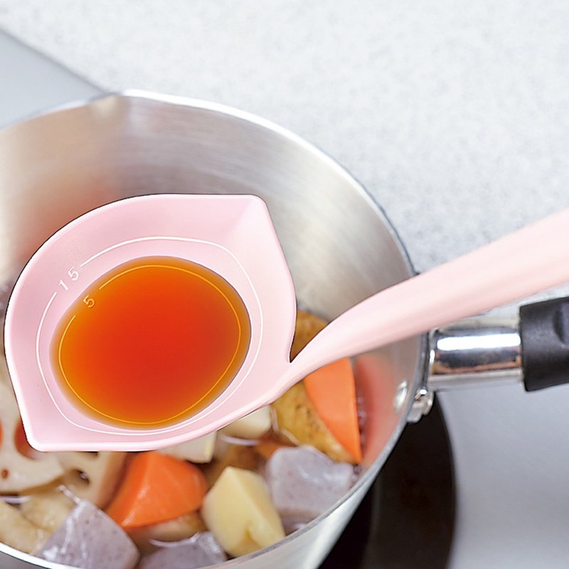 【日本下村工业Shimomura】 日本制多用途料理计量式汤勺PC-201 - 厨房用具 - 尼龙 粉红色