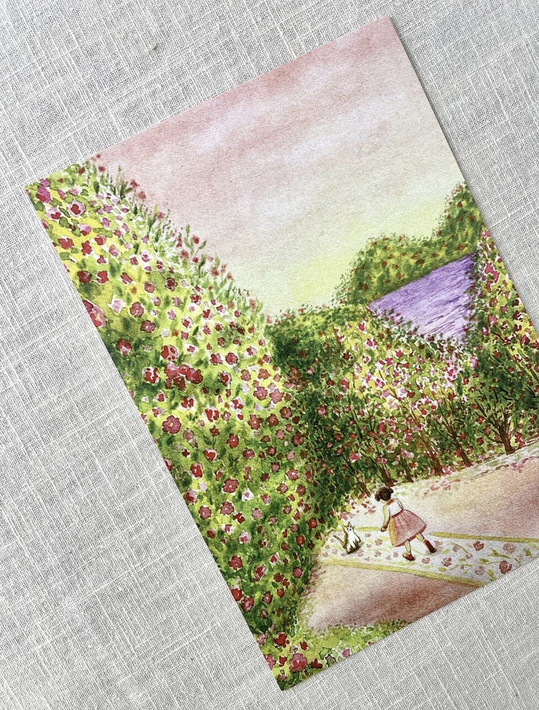 (GRIT) 山茶花明信片 - 卡片/明信片 - 纸 