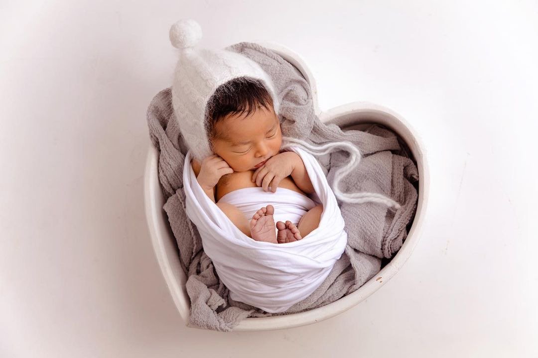 Hat knitted for newborn baby Photography props newborn - 婴儿帽/发带 - 羊毛 白色