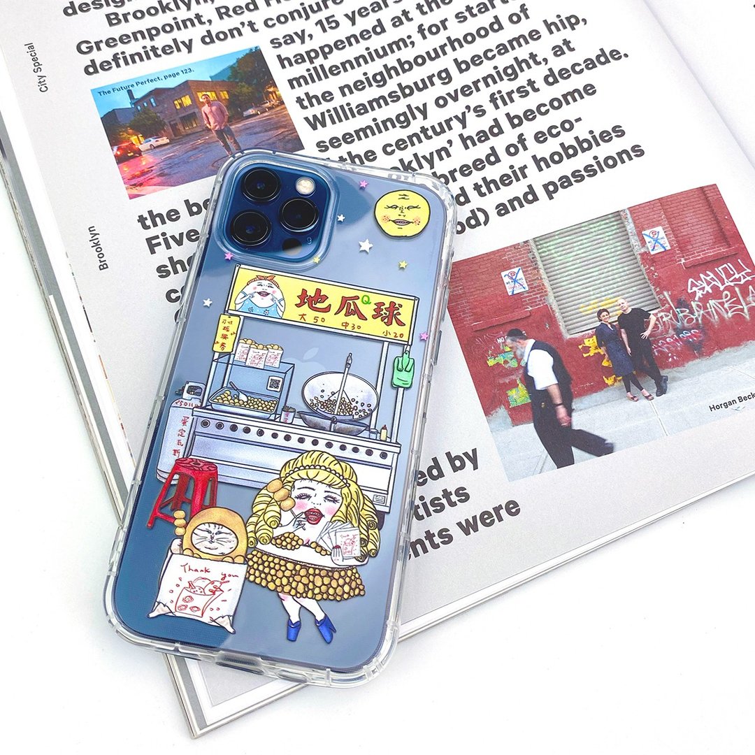 iPhone 13系列 防摔空压手机壳 (透明软壳)- 蛋定地瓜球 - 手机壳/手机套 - 塑料 透明