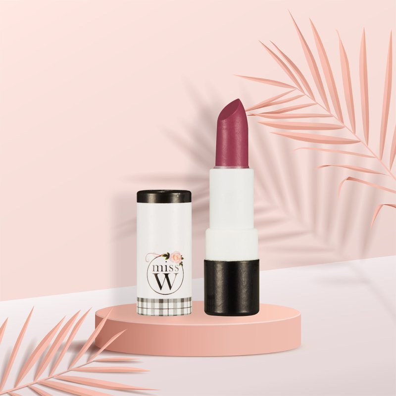即期优惠【法国 MISS W】有机矿物唇膏－玫瑰果(2022/08) - 唇彩/颊彩 - 环保材料 红色