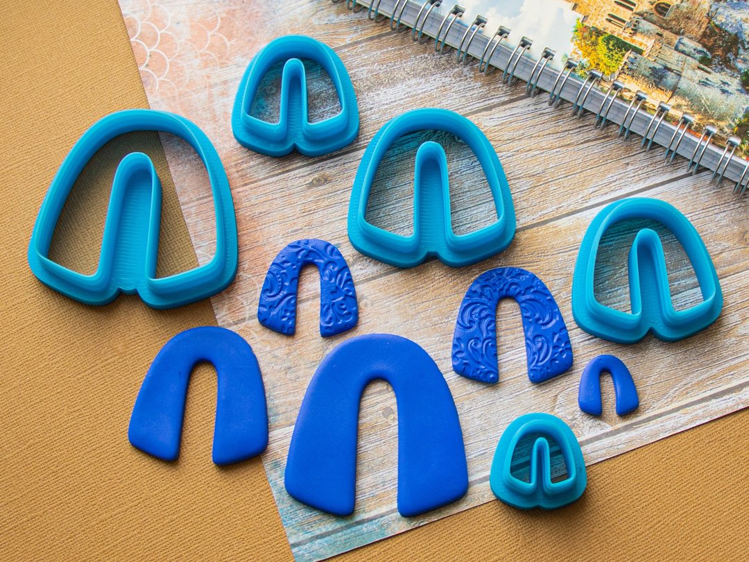 Polymer Clay Cutters Set 99. Arch Cutters - 金工/饰品 - 塑料 