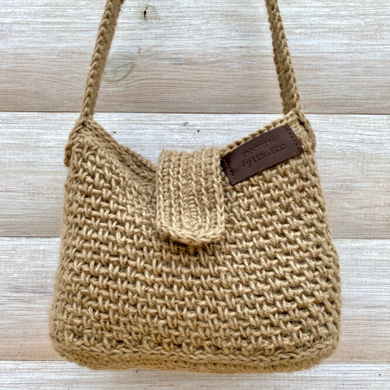 PDF PATTERN Crochet Jute Wicker Crossbody Bag, Jute Bag Pattern - 手工艺教程/工具书 - 其他材质 
