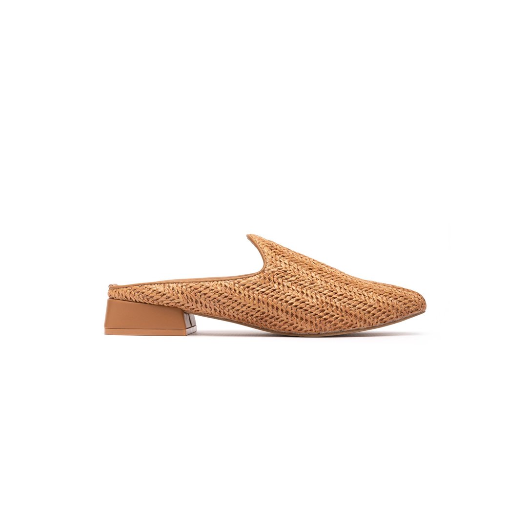 香港品牌 Kenni Linen Slippers 藤质拖鞋 - 啡色 - 男女凉鞋 - 其他人造纤维 咖啡色