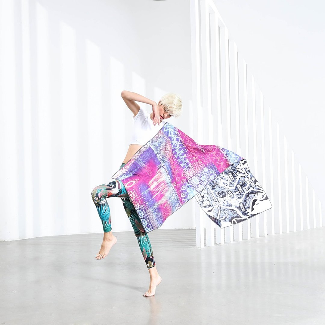 【Clesign】OSE YOGA TOWEL 瑜珈铺巾 - D01 Folk Taiwan - 瑜珈垫 - 聚酯纤维 多色