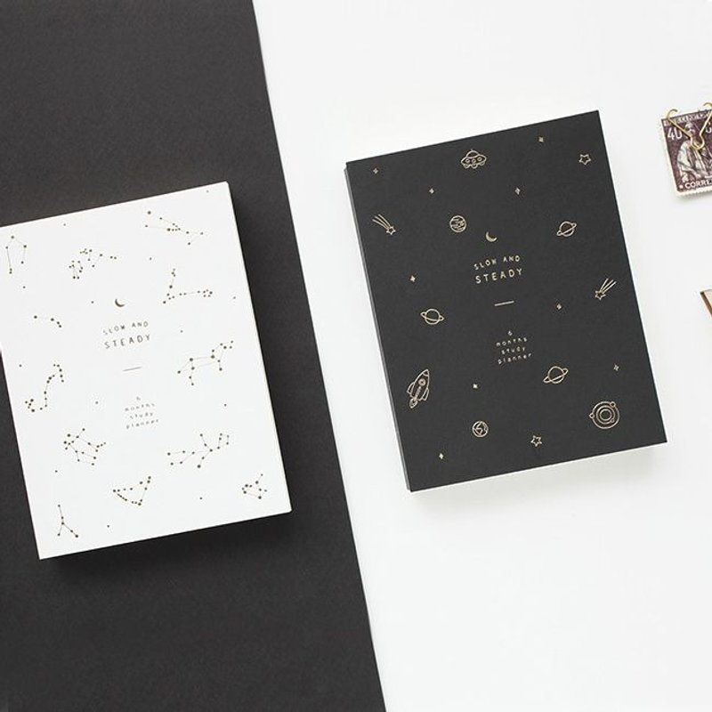 Dessin-Livework-手帐年历-花草风学习日志(半年志-S)-星座白,LWK35022 - 笔记本/手帐 - 纸 白色