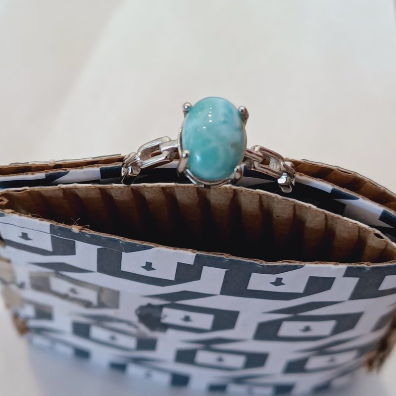 无纹绿松石戒指 - 戒指 - 宝石 