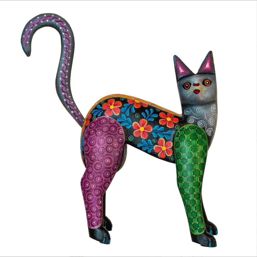 神兽手工木雕-Gato 墨西哥 - 玩偶/公仔 - 木头 多色