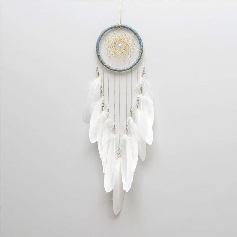 小存在感系列 - 丹宁浅蓝金星 - 捕梦网14cm - 生日礼物 - 摆饰 - 其他材质 蓝色