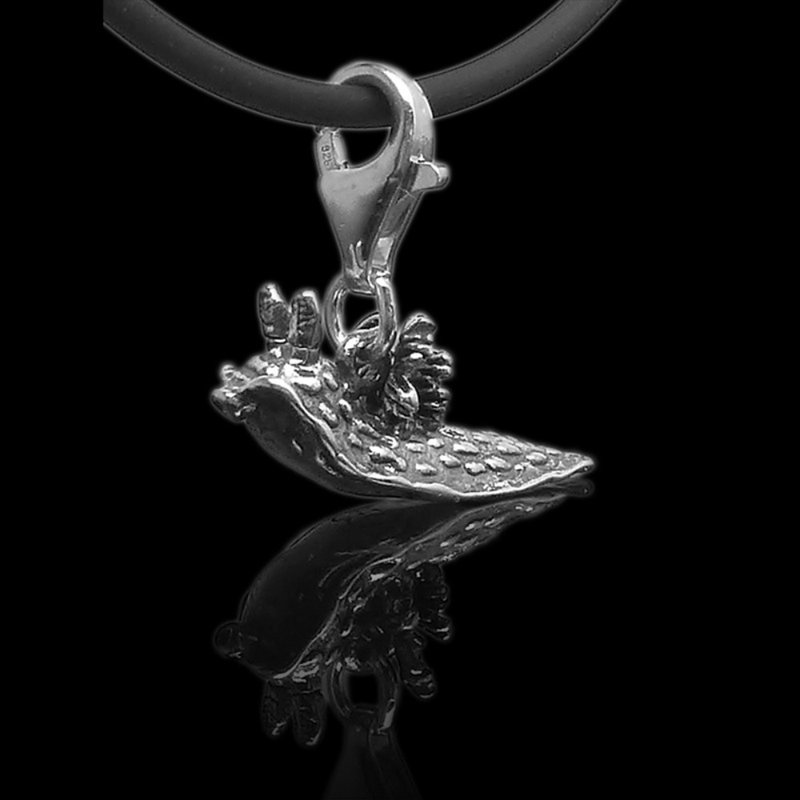 Nudibranch Charm - 项链 - 纯银 