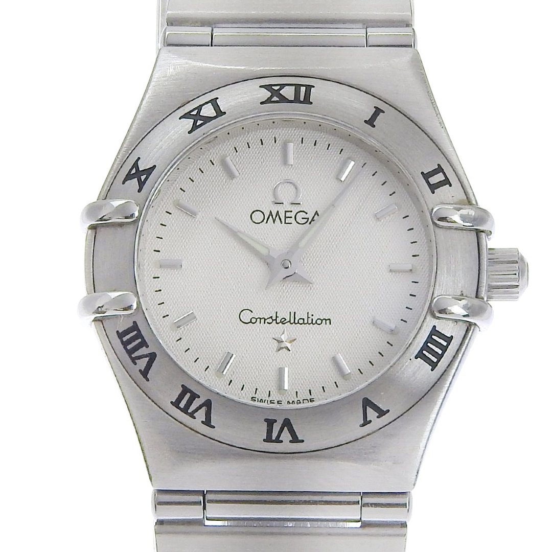 【日本直送】欧米茄 OMEGA Constellation Mini 手表 1562.30 不锈钢 石英 指针式显示 白色表盘 女性用【二手】 - 女表 - 不锈钢 白色