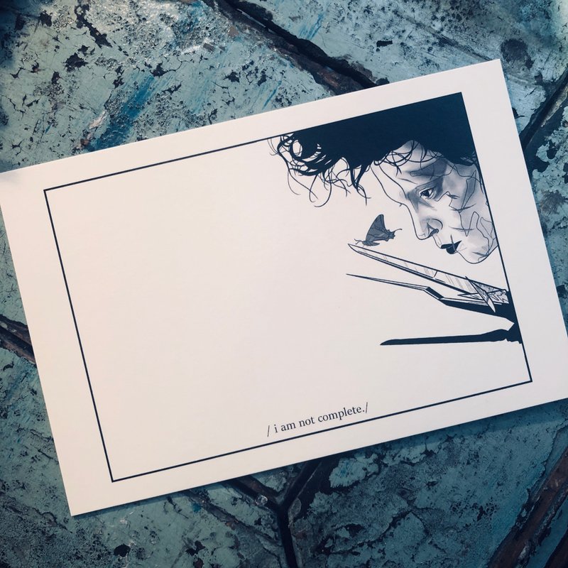 Movie series - postcard no.6 - 卡片/明信片 - 纸 白色