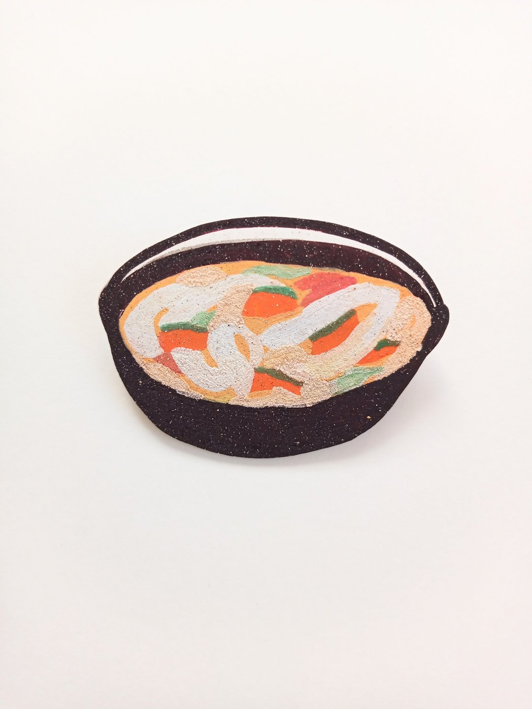 Henteco Brooch Hoto - 胸针 - 塑料 咖啡色