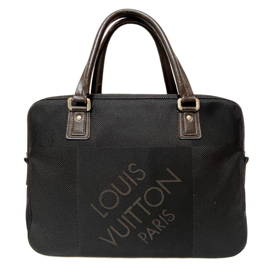 正品 Louis Vuitton 路易威登 Damier Geant Yack M93082 公文包 黑色 二手 - 公文包/医生包 - 其他材质 黑色