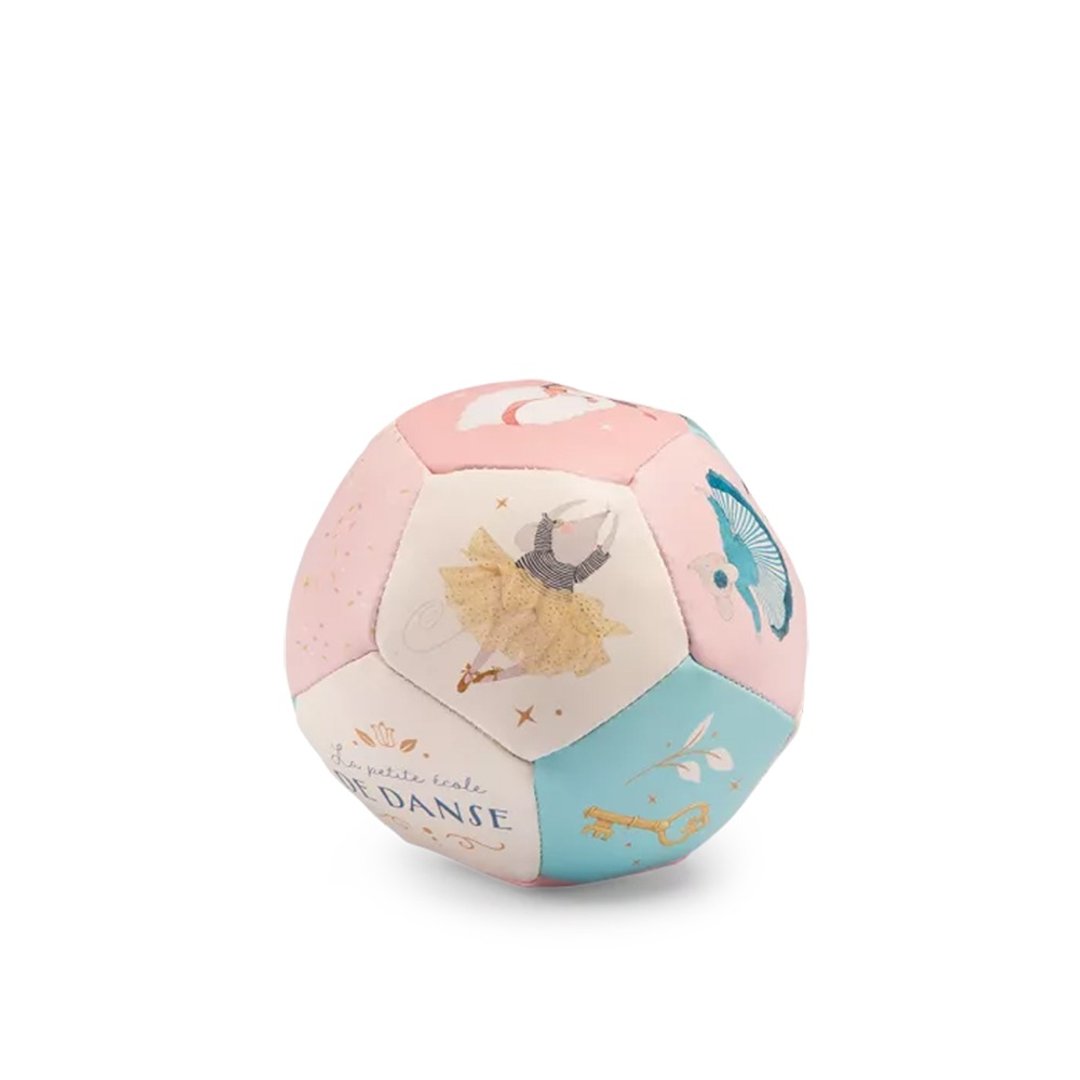 法国 Moulin Roty 小小舞蹈学院PU软球 婴儿 安抚玩具 - 玩具/玩偶 - 其他材质 粉红色