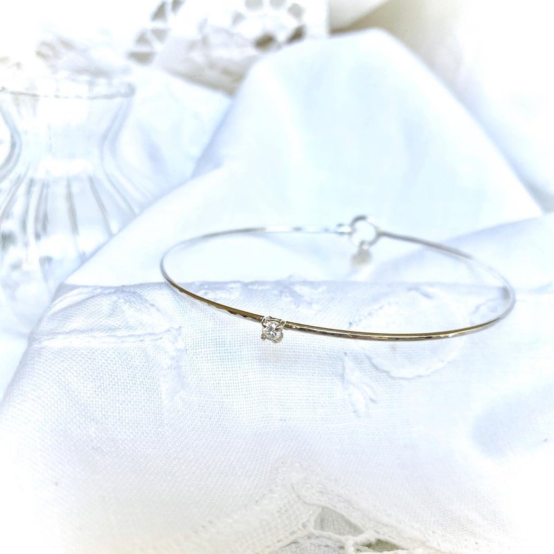MIH金工首饰 | 希望之星 纯银手环 silver bangle - 手链/手环 - 纯银 银色