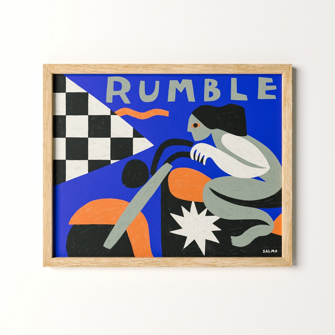 Rumble - 印刷画/挂画/海报 - 海报/装饰画/版画 - 纸 蓝色