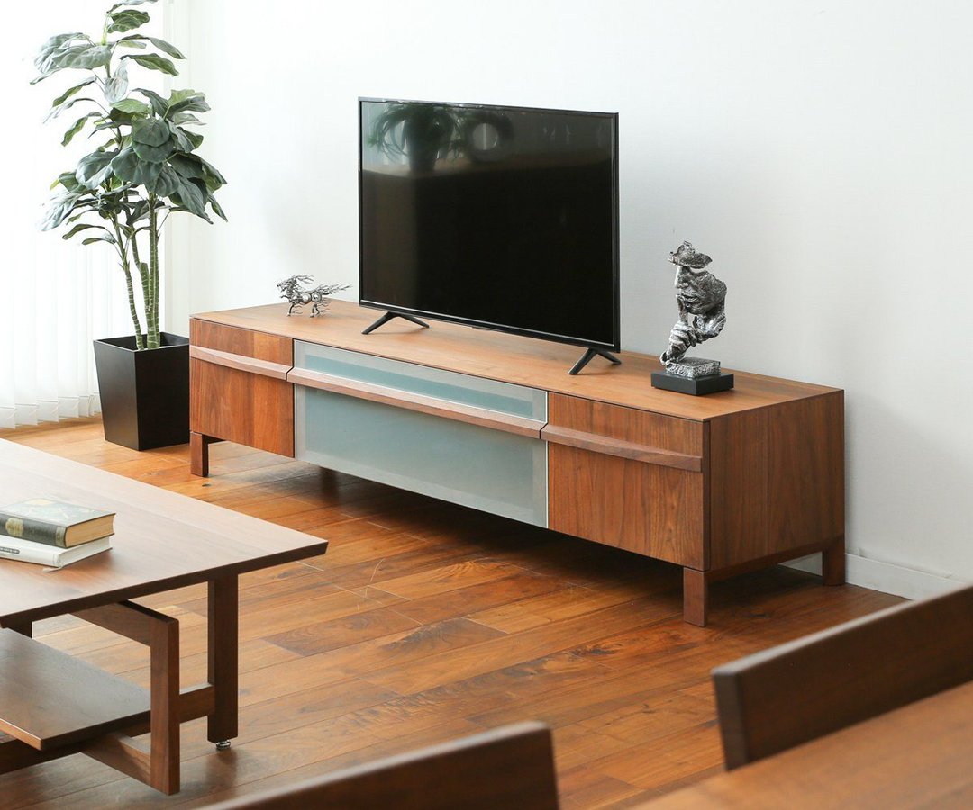 旭川家具 wood work SORIDOME 电视柜 - 电视柜 - 木头 咖啡色