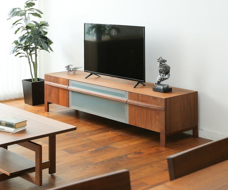 旭川家具 wood work SORIDOME 电视柜 - 电视柜 - 木头 咖啡色