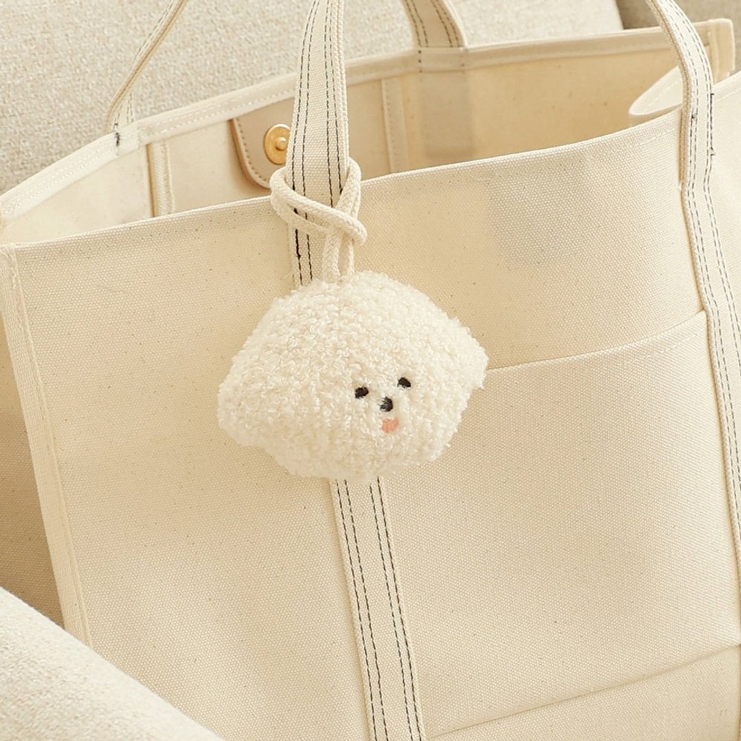 韩国Chezbebe 雪白小狗娃娃姓名吊牌 - 玩具/玩偶 - 棉．麻 