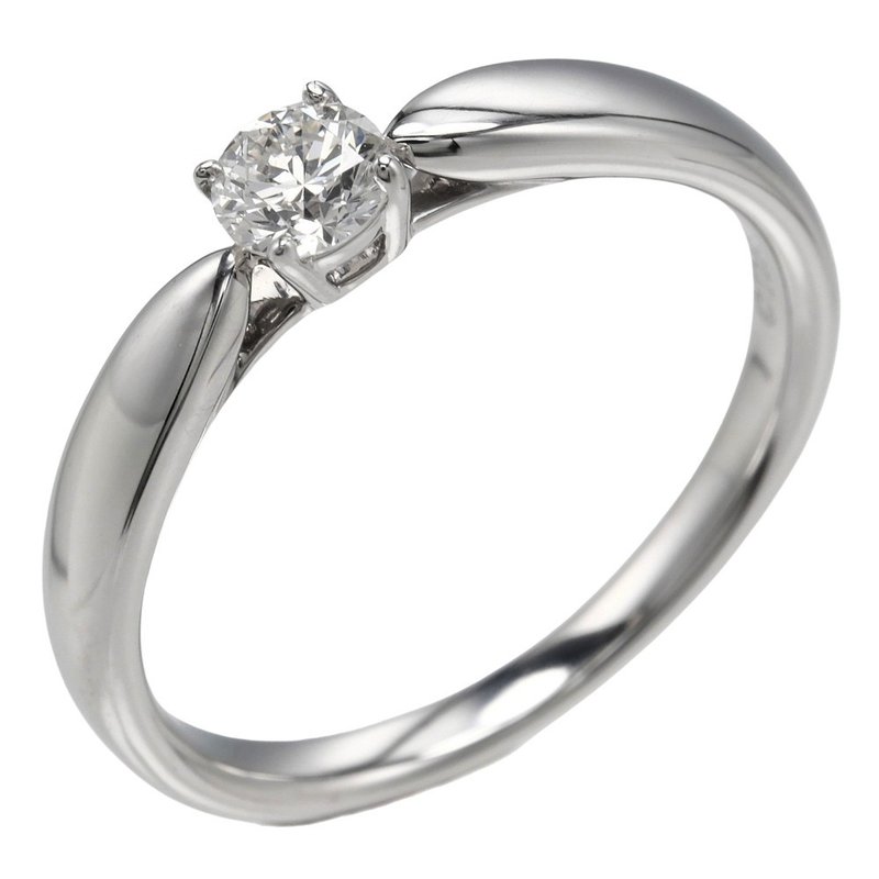 [日本直送] Tiffany & Co. Harmony 7.5 号戒指，0.19 克拉 IF/I/3EX Pt950，钻石，约 3.27 克 [二手] - 戒指 - 贵金属 银色