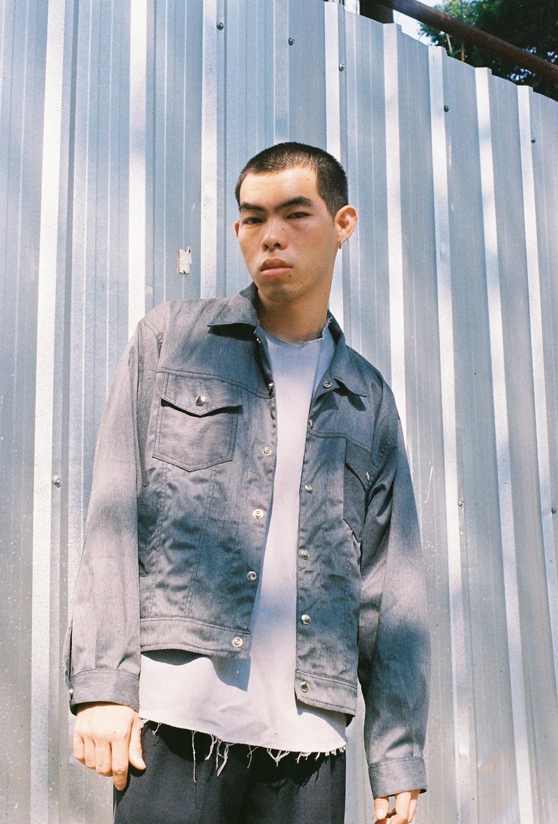 Boyfriend Jacket Grey - 其他 - 棉．麻 灰色