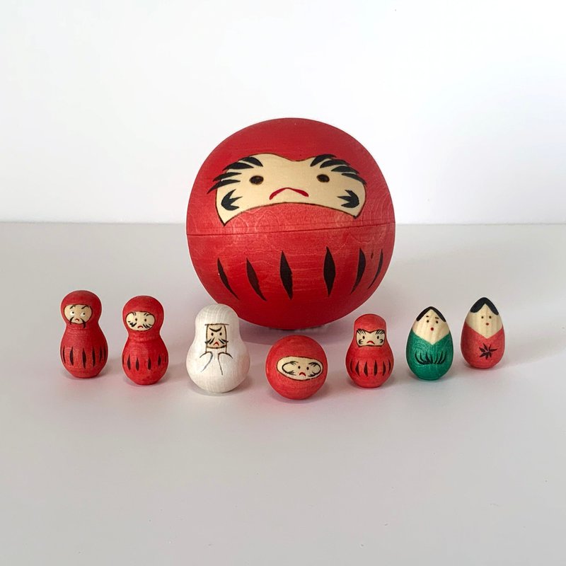 达摩连连看 木制玩具 - 玩偶/公仔 - 木头 红色