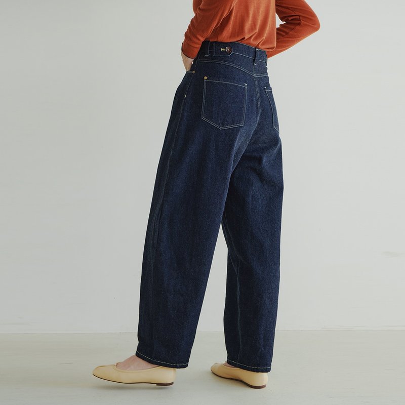 KOOW窄幅冈山赤耳牛仔裤 全新圆弧感裤型秋冬质感可卷边设计 - 女装长裤 - 其他材质 