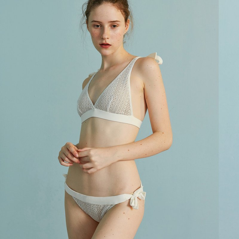 【福袋】绑带泳衣套装度假泳装温泉性感显瘦比基尼女 bikini - 女装泳衣/比基尼 - 聚酯纤维 白色