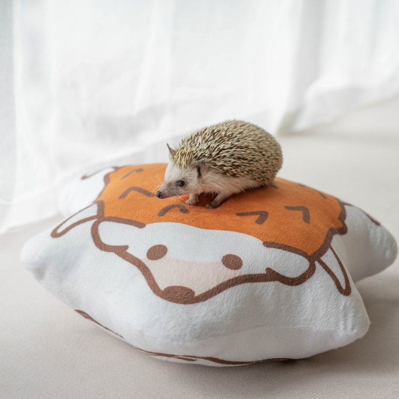 刺猬趴趴睡软绒毛揽枕/枕头/咕𠱸/Cushion - 枕头/抱枕 - 海绵 白色