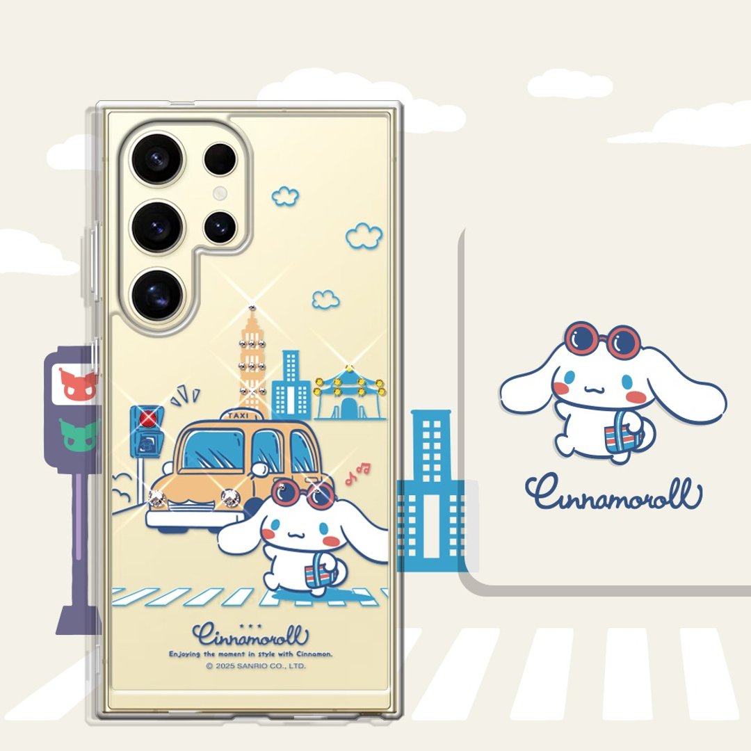 三丽鸥 Samsung Galaxy S 系列防震双料水晶彩钻手机壳 - 套圈大耳狗 - 手机壳/手机套 - 其他材质 多色
