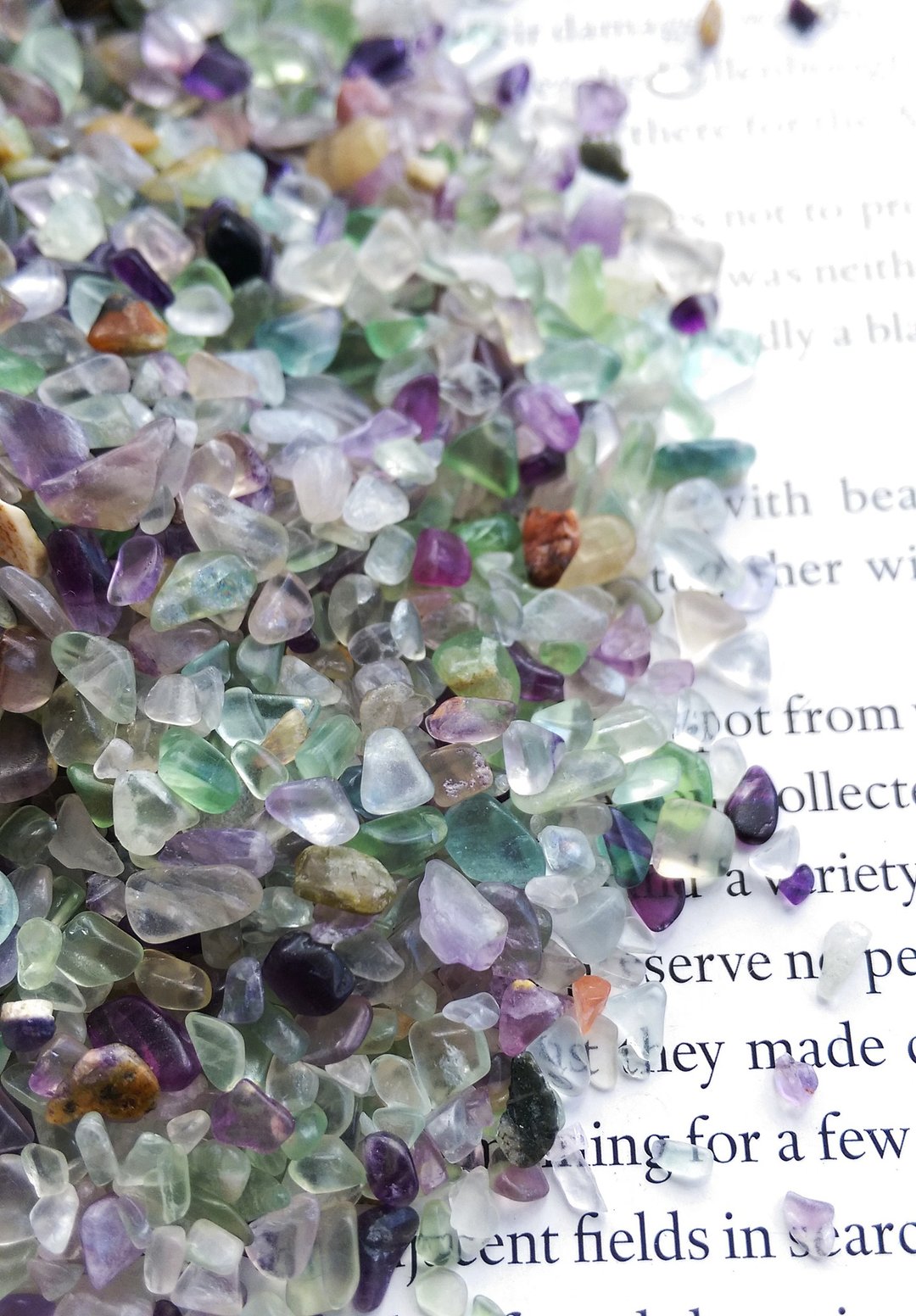 Fluorite 天然彩萤石碎石 净化专用小碎石  一份 100g 售 70 元 - 摆饰 - 其他材质 