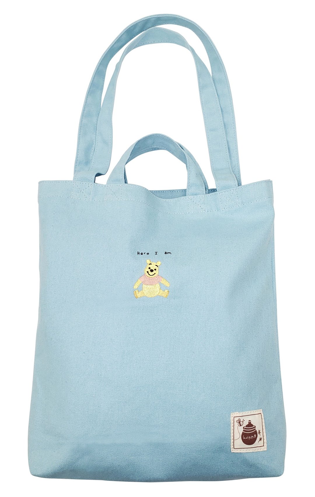 Disney Winnie the Pooh 两用帆布袋 - 手提包/手提袋 - 棉 蓝色