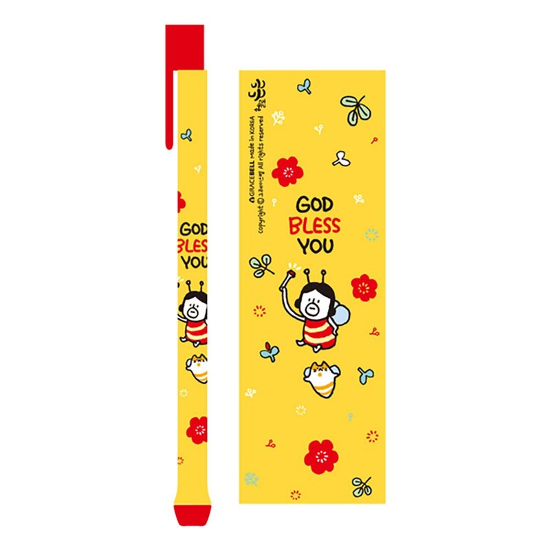 Hello DunDun 啰登登系列 按压式原子笔 04.蜜蜂 - 圆珠笔/中性笔 - 塑料 