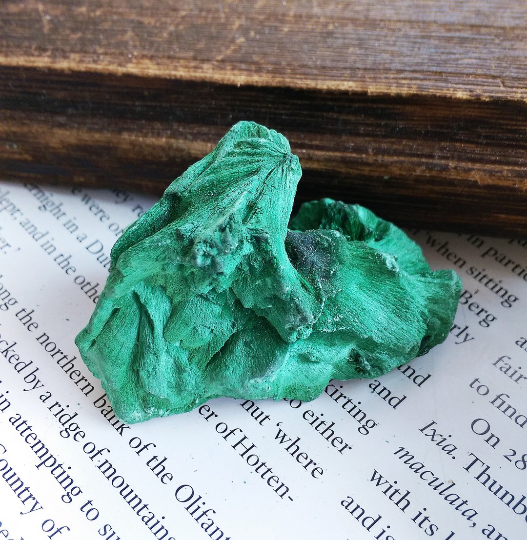 Malachite  刚果产地 丝绒 孔雀石 天然矿石 原矿 - 摆饰 - 其他材质 
