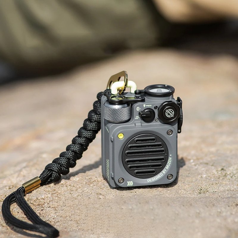 MUZEN Wild Mini 户外越野防水蓝牙喇叭-冷灰色 - 扩音器/喇叭 - 其他金属 灰色