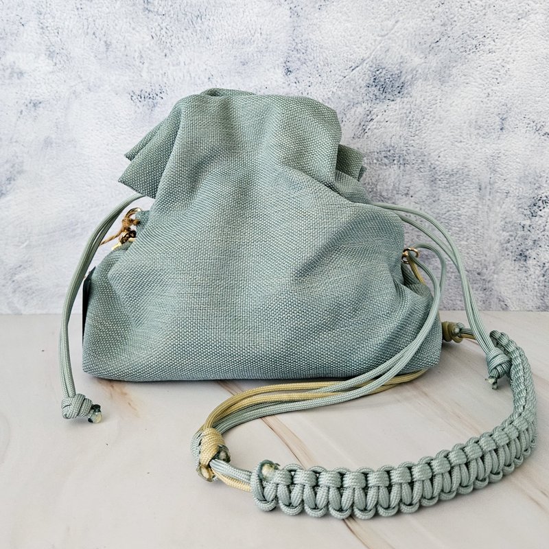 m'pouch 大尺寸 - 复古气质的蓝绿 - 侧背包/斜挎包 - 环保材料 蓝色