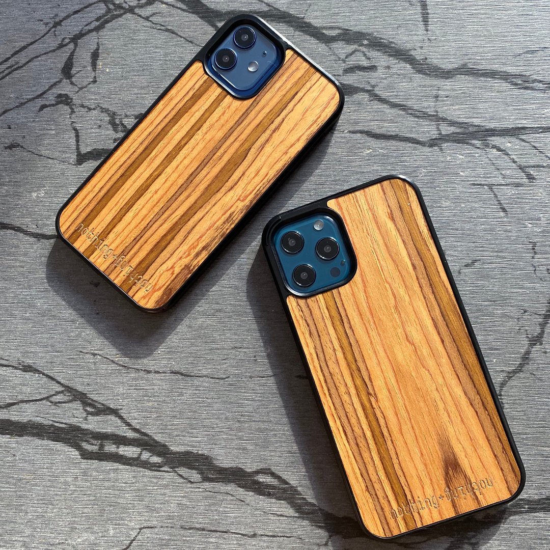 手做木制iPhone 12 mini /12 /12 Pro /12 Pro Max - 手机壳/手机套 - 木头 卡其色