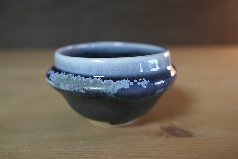 柴烧小花器 - 花瓶/陶器 - 瓷 蓝色