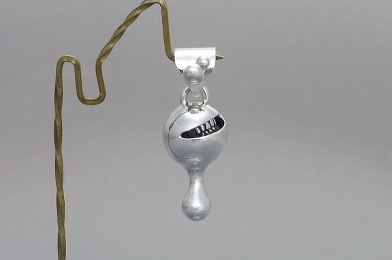 juicy smile S_P1(s_m-P.33) only pendant top without a chain 沒有銀鍊 sterling silver - 项链 - 纯银 银色