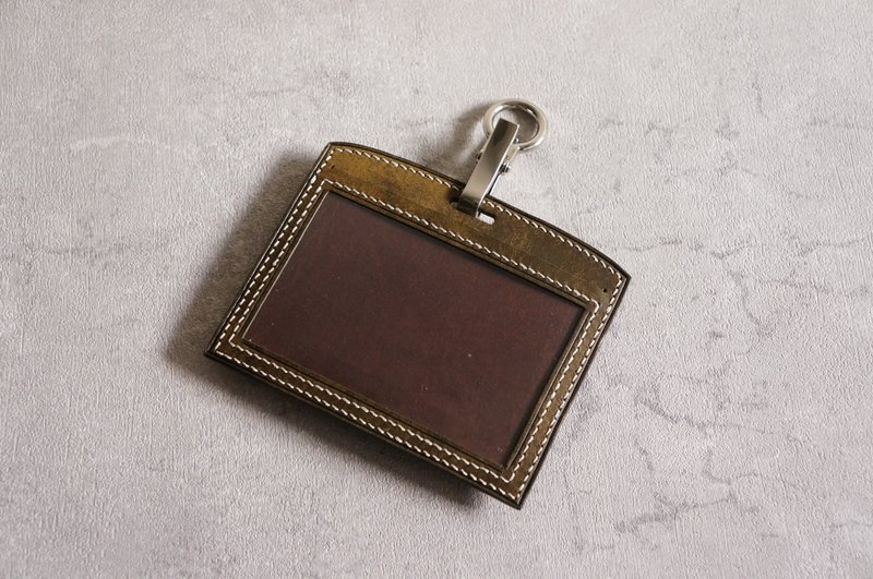 证件套 不含挂绳【意大利植韖革协会皮革】/ 橄榄绿 / 现货 - 证件套/卡套 - 真皮 绿色