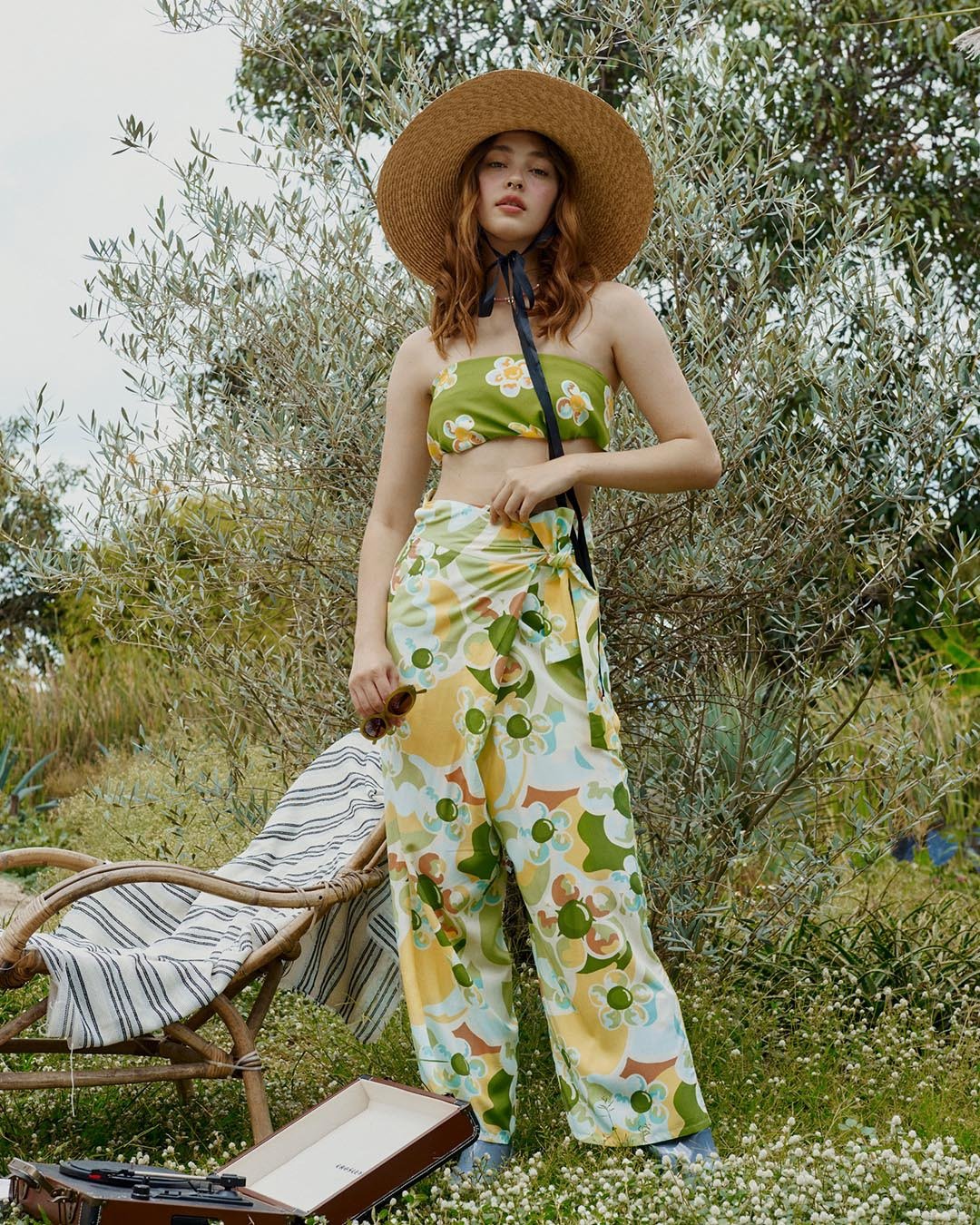 Sue Bualoy Free Size Wrap Pants - 中性裤装 - 其他材质 绿色